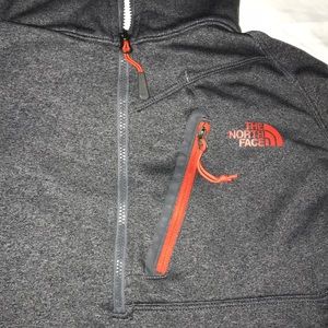 I’m selling a grey and orange north face jacket
